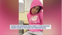 Young girl found alone on Fordham Road 