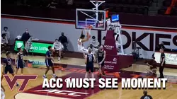 Virginia Tech's Keve Aluma Drives In For The Power Slam  | ACC Must See Moment