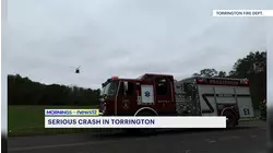 Torrington crash victim airlifted after embankment rescue