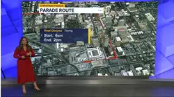 Parade route and parking options