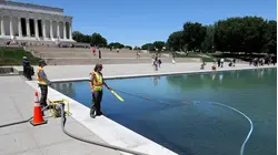Trump Says Reflecting Pool Will Likely Need to Be Drained