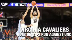Virginia Goes On 21-2 Run Against UNC