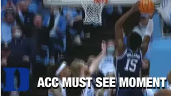 Duke's Mark Williams Almost Tears Down A Rim | ACC Must See Moment