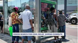Commuters seek relief as temperatures soar into the 90s