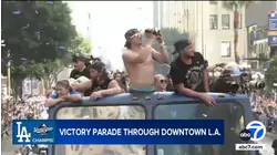 Highlights from the 2025 Dodgers World Series Championship parade