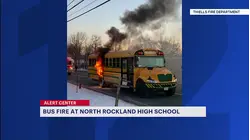 Students safely escape bus fire at North Rockland High School