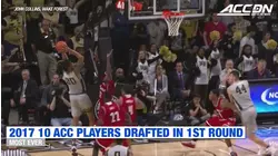 ACC By The Numbers: NBA Draft 1st Round History