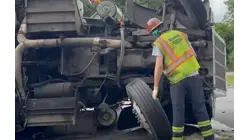 Two tractor-trailers crash on I-84 leaving debris, major backups in Southeast