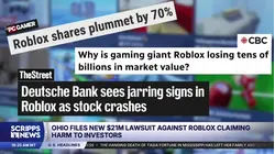 Ohio sues Roblox on behalf of pensioners who've lost $21.5M after stock plummets