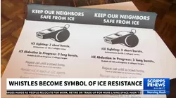 Whistles become a symbol of resistance to immigration raids in Chicago