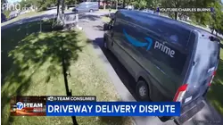 Local homeowner in dispute over Amazon delivery trucks on his driveway