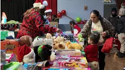 Kids get free gifts at I Support Roosevelt Youth Center