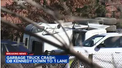 Overturned dump truck on OB Kennedy Expy causing delays