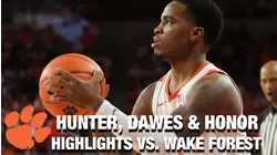 Clemson's Chase Hunter, Al-Amir Dawes & Chase Hunter Lead Tigers To Big Win