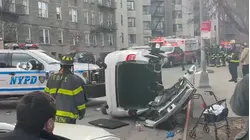 3 hospitalized in Van Cortlandt Park crash that left car flipped, driver trapped