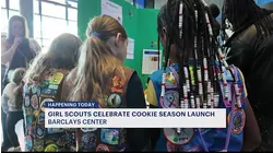 Girl Scouts gather at Barclays Center ahead of cookie season