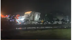 Tractor-trailer crash limits traffic to one lane on I-295 North in Mercer County