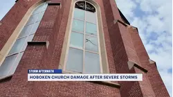 Historic Hoboken church damaged during severe storms