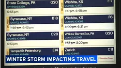 Winter storm impacting travel at O'Hare airport amid holiday rush