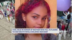 Bronx community holds emotional vigil for mother allegedly pushed to her death while holding baby