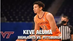 Virginia Tech's Keve Aluma Has Career Night Versus Pitt