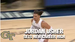 Georgia Tech's Jordan Usher Sets New Career High