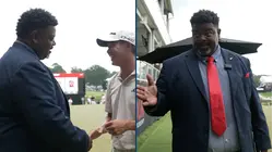 First-tee announcer Larry Gardner's incredible story at TOUR Championship