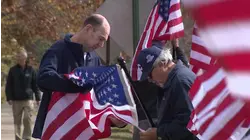 Spring Lake honors veterans past and present with dozens of American flags and honor plaques