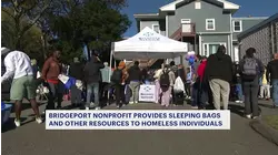 Bridgeport nonprofit gives away sleeping bags, provides resources for homeless individuals
