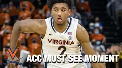 UVA's Reece Beekman's Slick Reverse Closes Out Cavs' Big 1st Half | ACC Must See Moment