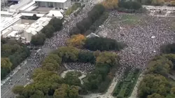 Streets filled across the country for 'No Kings' peaceful rallies protesting Trump