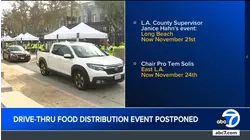 Food distribution events postponed due to storm