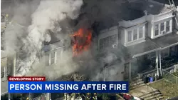 1 person unaccounted for after raging fire in Philadelphia rowhome