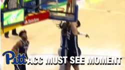 Pittsburgh's Mouhamadou Gueye Denies The Dunk To Open The Game | ACC Must See Moment