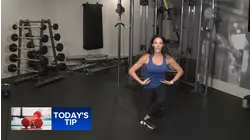 Fitness Tip: Plie double curtsy using your own body weight