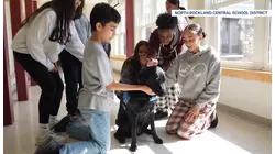 Dog makes history receiving full teacher tenure at Fieldstone Middle School