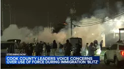 Cook commissioners join protesters outside Broadview