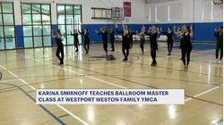 Karina Smirnoff teaches ballroom dancing at the Westport Weston Family YMCA
