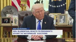 Blumenthal criticizes proposal to shift election control to federal government