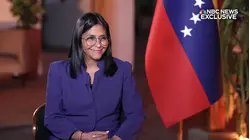 Delcy Rodríguez Talks Future of Venezuela in NBC Interview