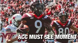 Virginia Tech's Tayvion Robinson's Sensational Punt Ret. TD | ACC Must See Moment
