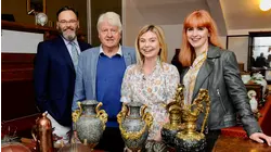 Stanley Johnson and Georgia Toffolo