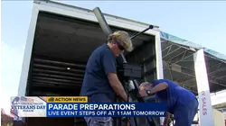 Preparing for the 106th Central Valley Veterans Day Parade in Downtown Fresno