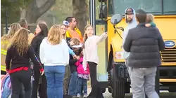 Durham school bus overturns with driver, students aboard