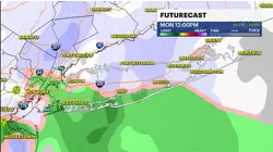 Wintry mix possible Monday on Long Island before midweek warmup