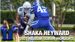 Shaka Heyward 2021 Regular Season Highlights | Duke LB