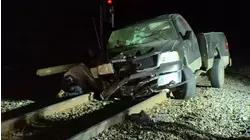 Amtrak train collides with pickup truck in Johnston County