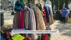 Bridgeport church holds food and clothing giveaway