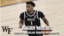 Isaiah Mucius 2020-21 Regular Season Highlights | Wake Forest Forward