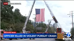 Officer among 2 killed in violent crash after chase in Alhambra; 2 others hurt